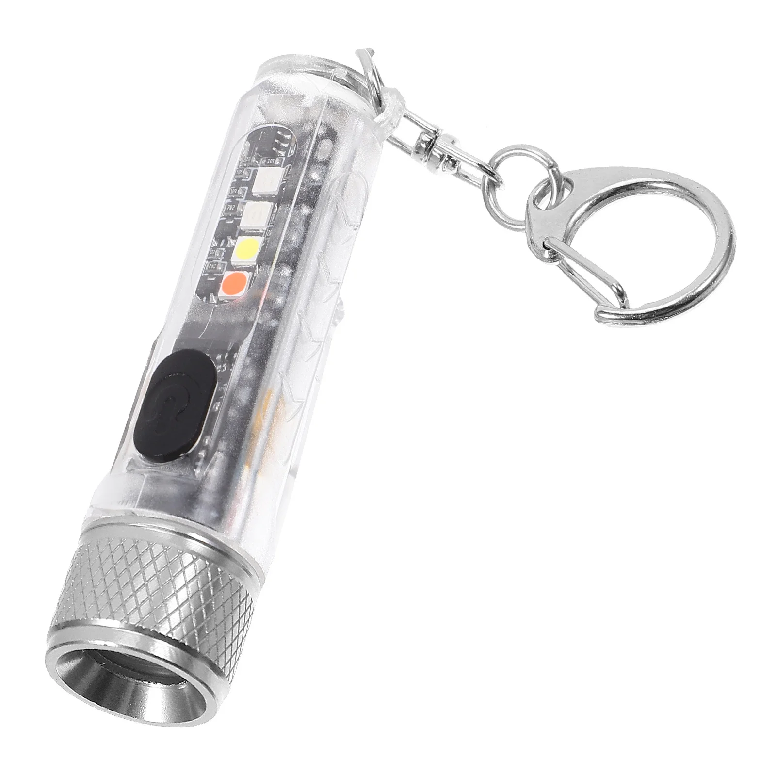 1Set مصباح يدوي صغير قابل لإعادة الشحن سلسلة مفاتيح LED قاعدة مغناطيسية في الهواء الطلق التخييم المشي لمسافات طويلة الطوارئ المحمولة جيب ضوء العملي