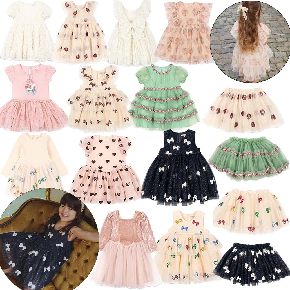 

Hot Summer New Style KS Same Casual Sweet Dress Rose Big Bow Mesh Skirt Girls Sweet Half Skirt