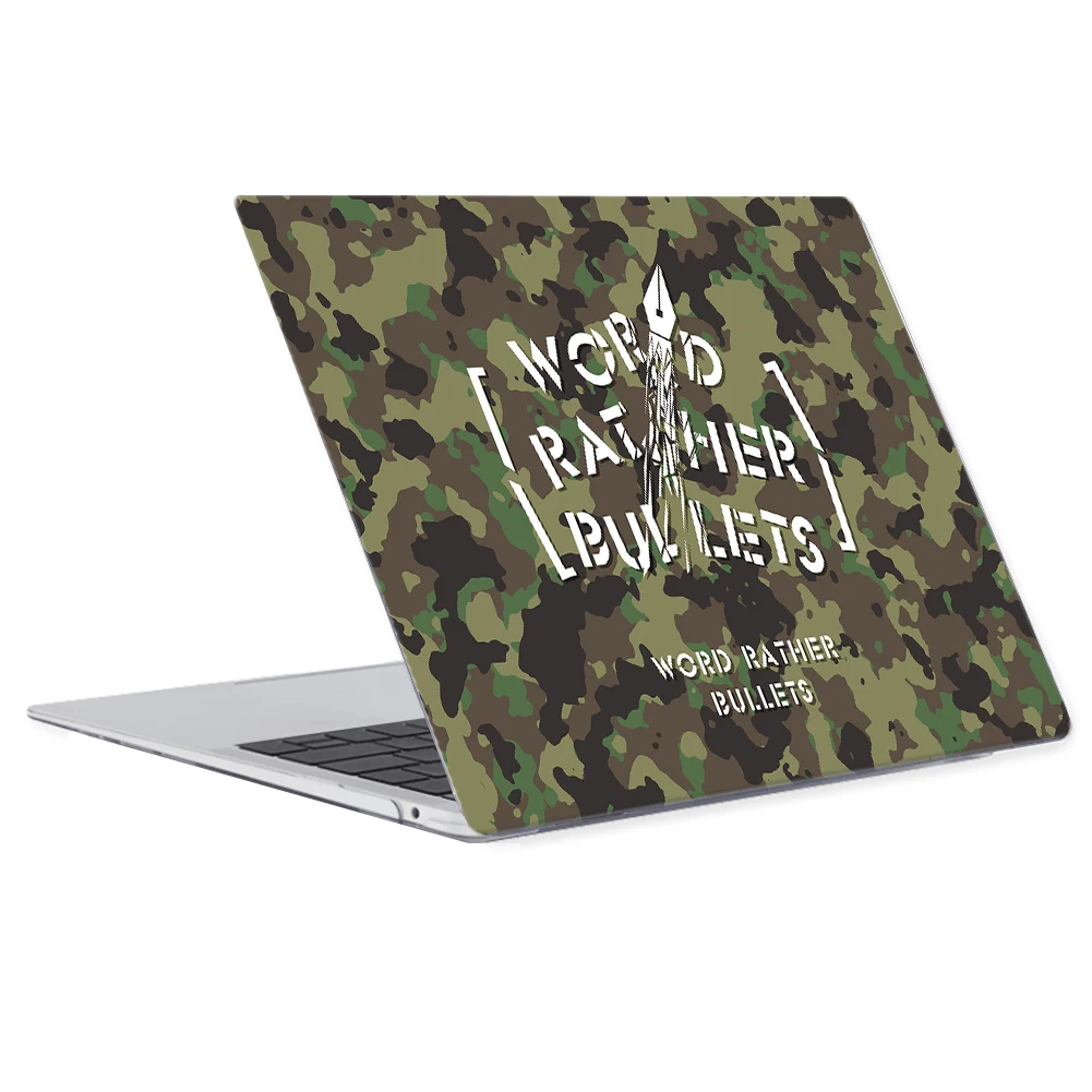 Case for MacBook Air Pro 13 14 15 16 Inch M1 M2 M3 Chip Plastic Hard Cover Case for MacBook Air M1 M2 15.3 Inch Camouflage print