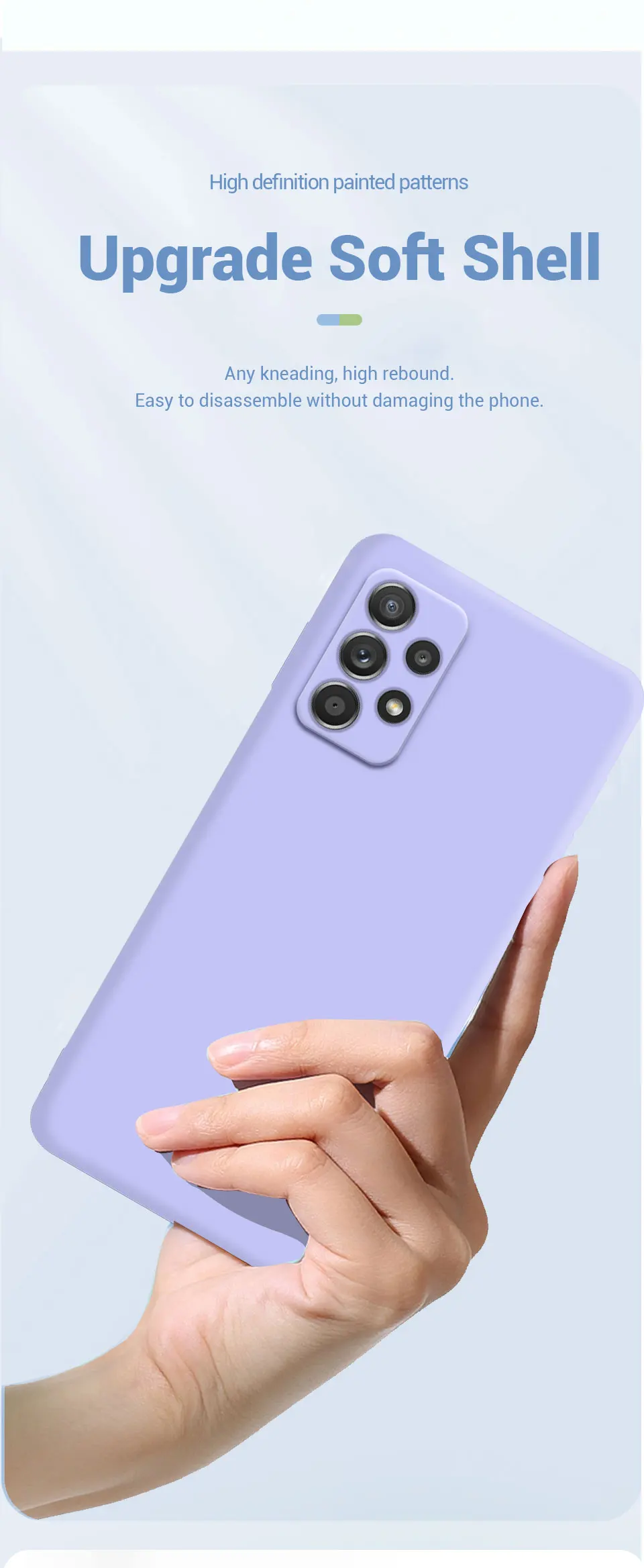 Flüssigsilikonhülle für Samsung Galaxy A52 A52S A72 A33 A53 A73 A12 A22 A32 A13 A23 A14 A15 A24 4G A34 A54 A25 5G Cover – Detail 5