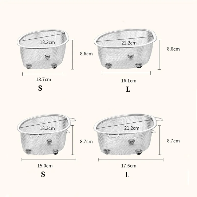 Küchen spüle Abfluss korb Edelstahl Spüle Sieb Regal Regal Lebensmittel Gemüse schälen Ei Filter Lagerung Veranstalter für die Küche