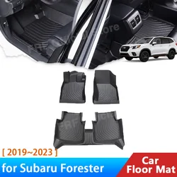 for Subaru Forester SK 2019 2020 2021 2022 2023 Accessories Car Floor Mat Foot Panel Liner Carpet Pad Waterproof Anti Dirty Mats