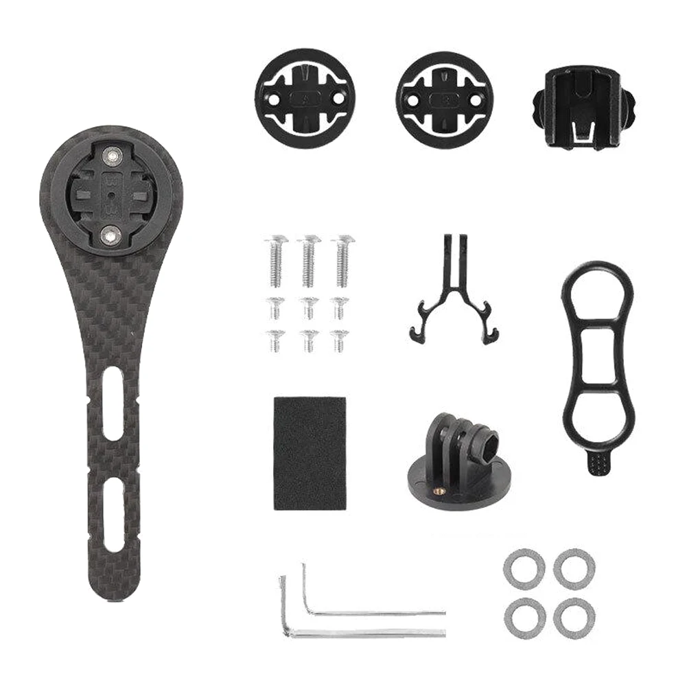 

Carbon Fiber Bike Handlbar Computer Mount Cycling Speedometer Support Holder Handlebar Extender for Garmin Bryton Wahoo