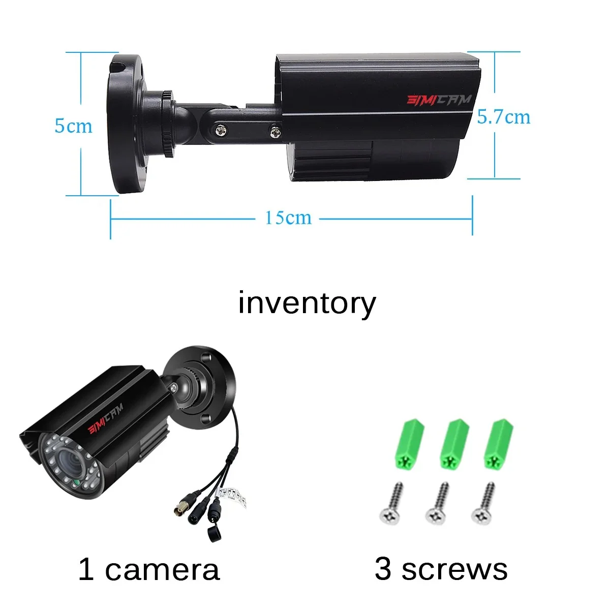 1080P 2MP Analog Camera 4IN1 AHD TVI CVI CVBS Compatible With Different Brand DVR Night Vision Outdoor Waterproof Metal Shell