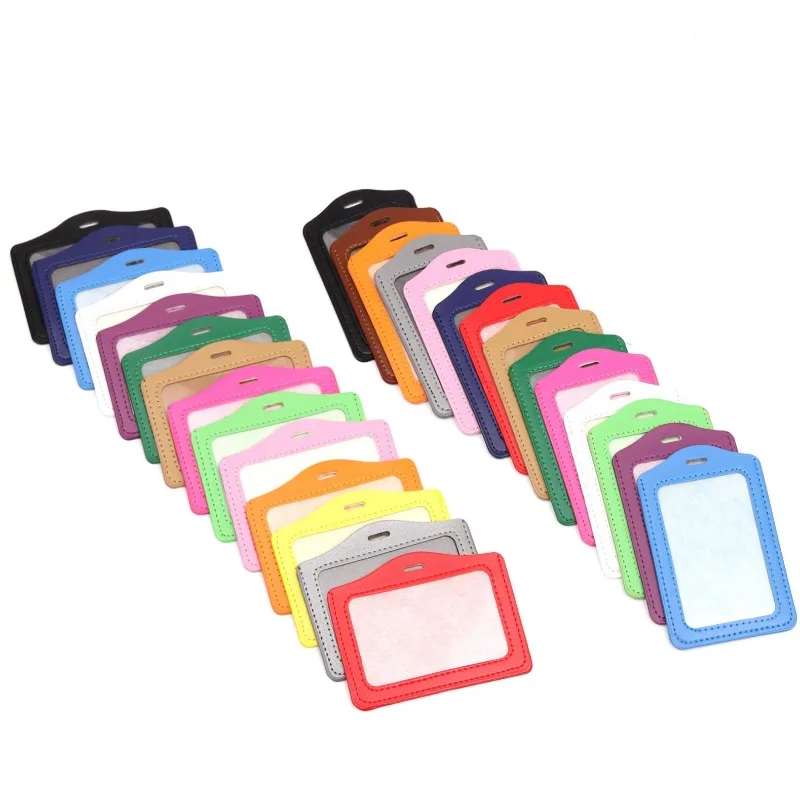 1pc Colors Office Supplies Identity Tag ID Card Holder Badge Case Protective Shell with Retractable Reel Nurse Accessories