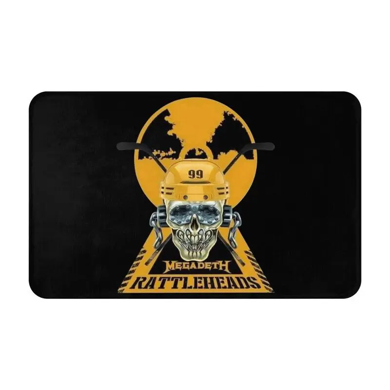 Custom Megadeths Heavy Metal Band Doormat Non-Slip Bath Kitchen Mat Bedroom Balcony Floor Door Entrance Carpet Rug