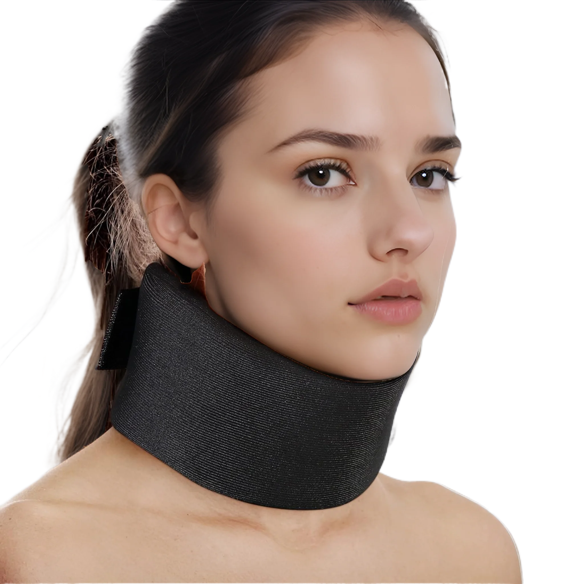 

Soft Neck Brace Universal Cervical Collar, Adjustable Neck Support Brace for Sleeping - Relieves Neck Pain and Spine Pressure