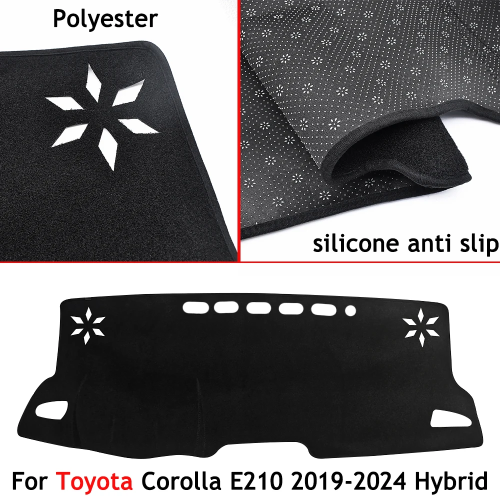 For Toyota Corolla E210 2019 2020 2021 2022 2023 2024 Hybrid Car Dashboard Cover Dash Mat Sun Shade Pad Car Interior Accessories