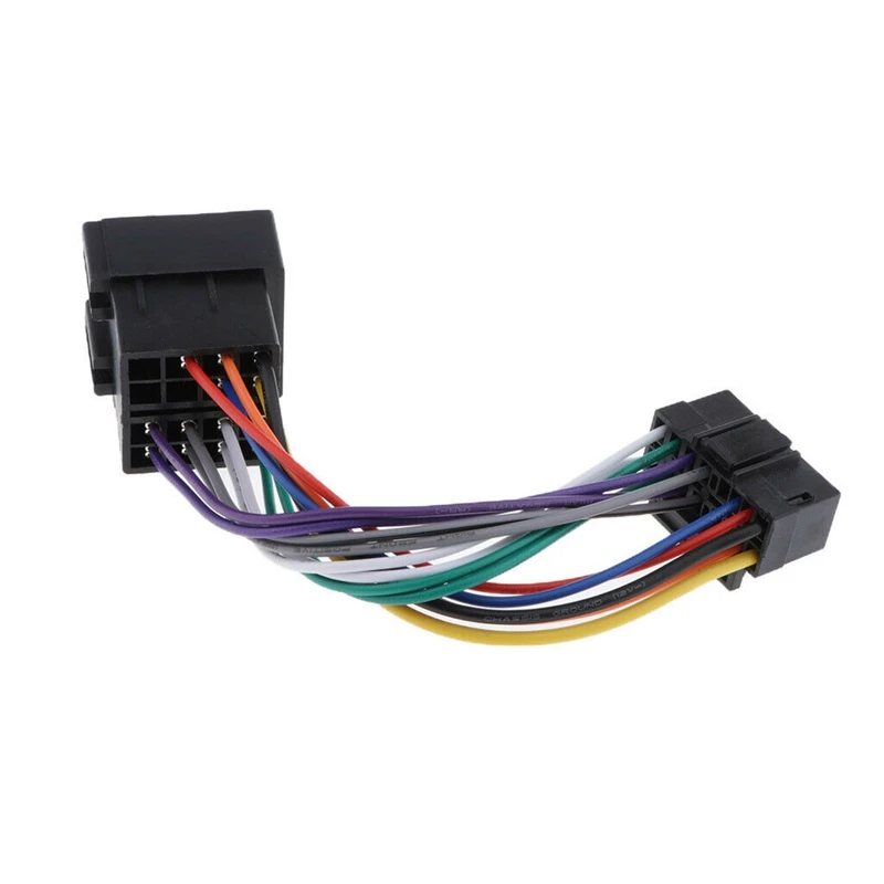 16 Pin Car Stereo Radio Harness ISO For Sony Radio To ISO Radio Play Plug Auto Adapter Wiring Harness Connector