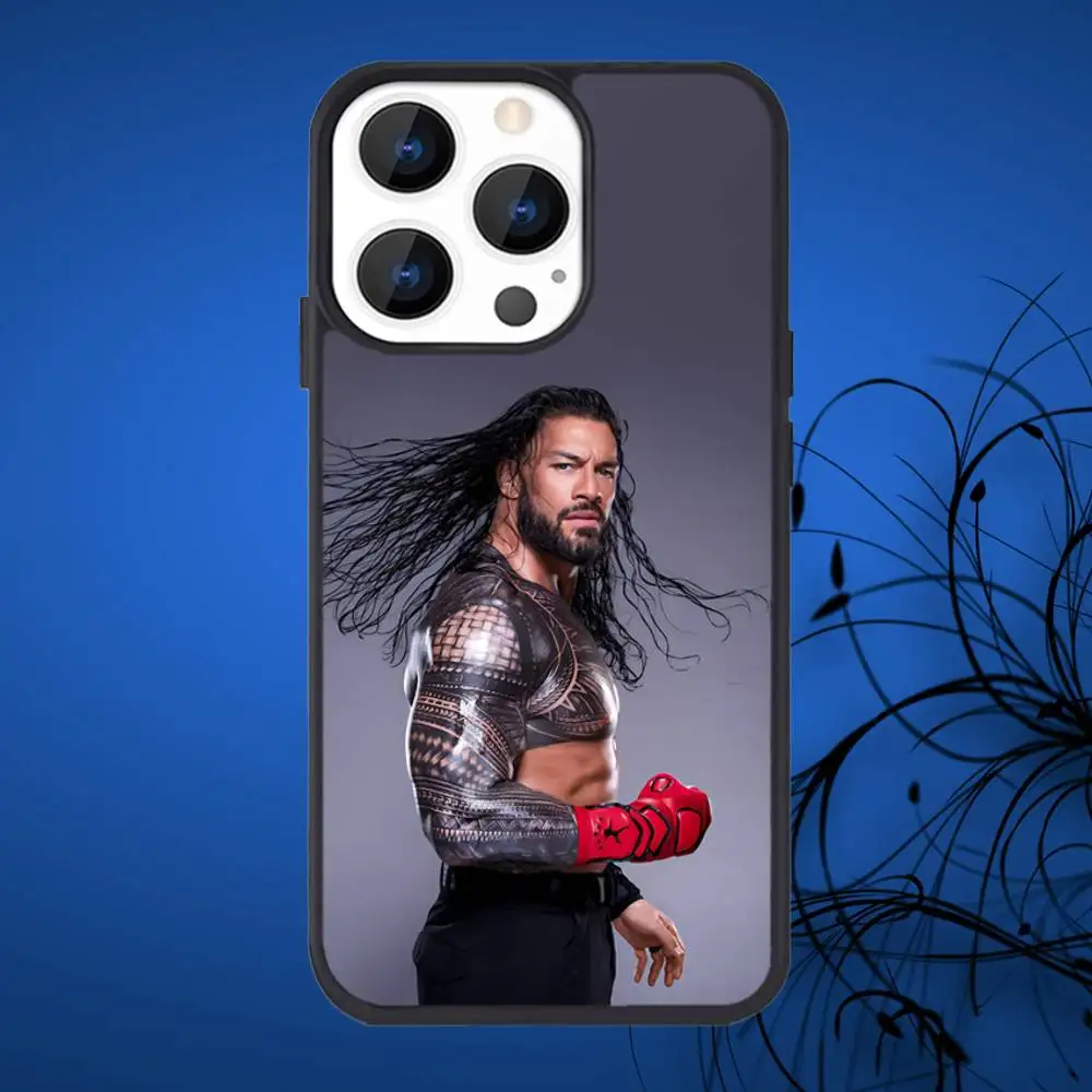 R-RomanS Grote Hond R-Reigns Telefoonhoesje voor iPhone 17,16,15,14,13,12,11,Plus,Pro,Max Mini Magsafe Magnetisch Draadloos Opladen