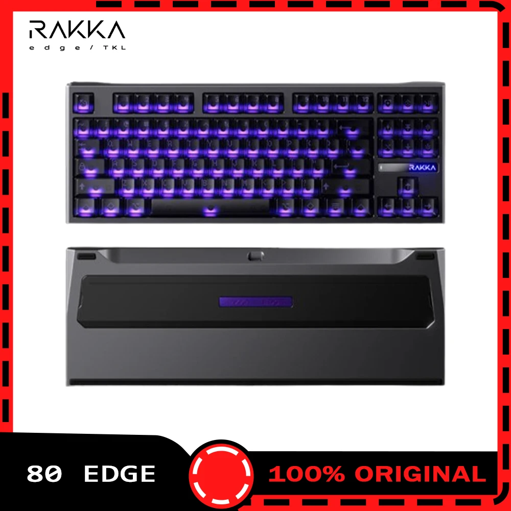

RAKKA 80 Edge Magnetic Switch Keyboard Mechanical Keyboard Type-c Wired Gaming Keyboard Hotswap Customized Pc Accessories Gifts