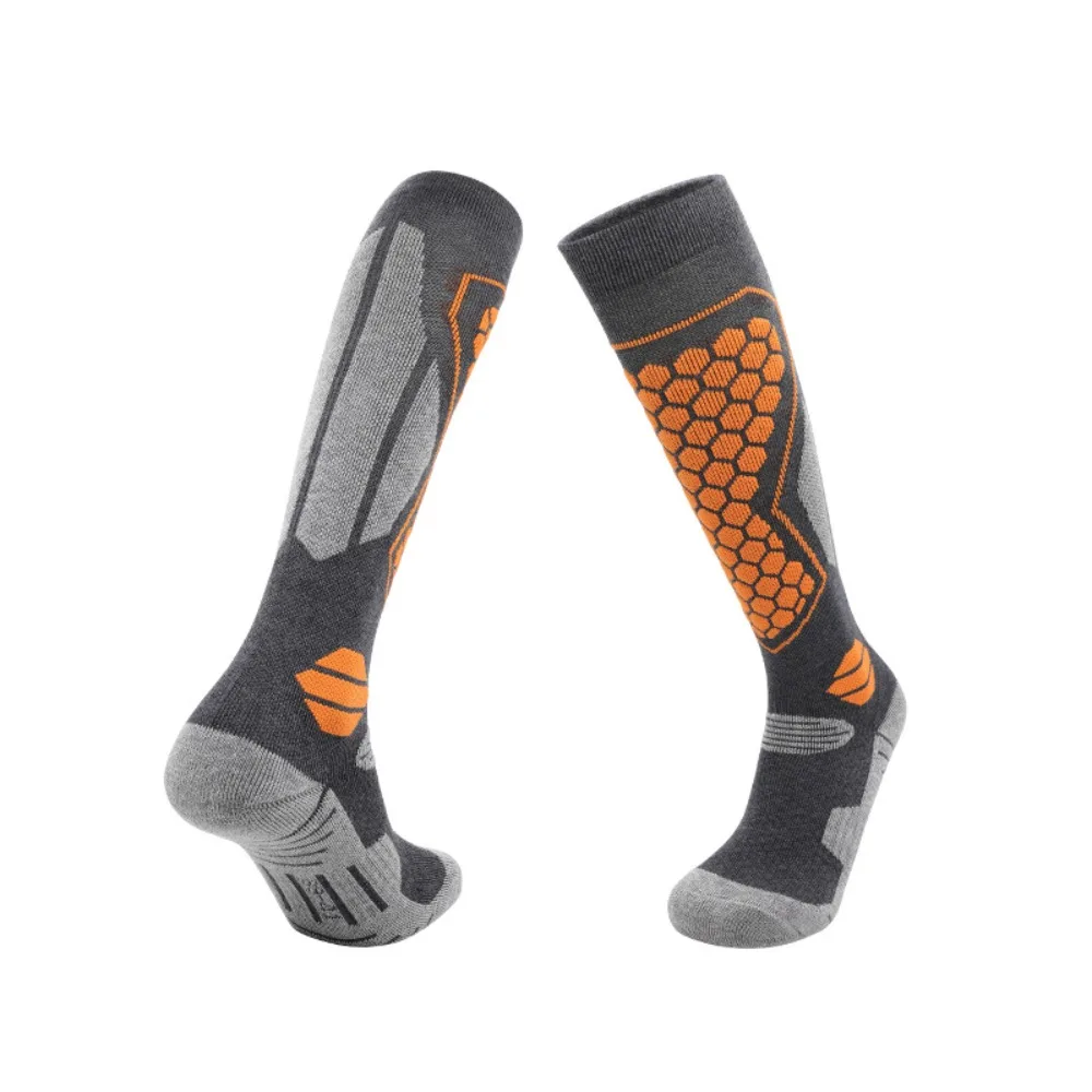 

Soft Thicker Design Ski Socks Wear-resistant High Elastic Sports Socks Warm Long Tube Outdoor Hiking Socks Winter Season