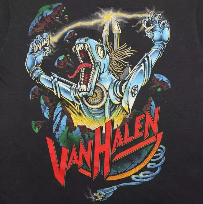 

Van Halen 1980s Music Tour Rock Band 80s Vintage T-Shirt Unisex Gift For Fans