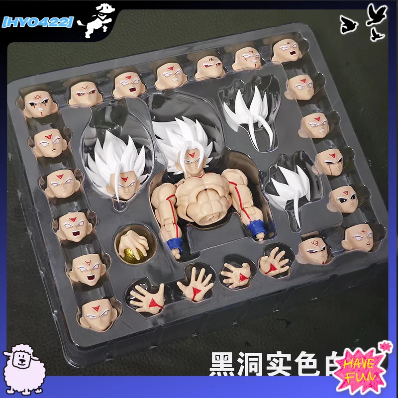 Dragonball Goku Action Figure Accessory Set White Hair Head Sculpt Hand Parts Kit For Super Saiyan Goku Model Decoration