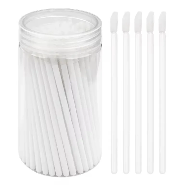 Escova labial descartável, 50 peças, haste oca, batom, garrafa, rímel, varinhas, aplicadores, escova de brilho, ferramenta cosmética