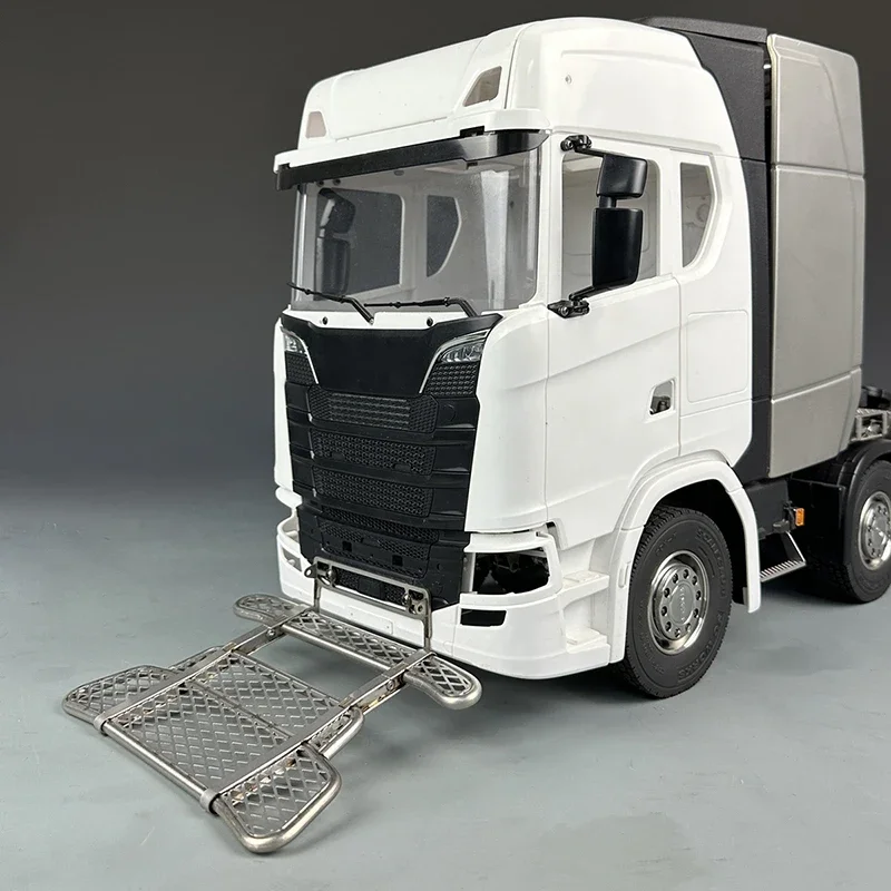 Scaleclub 770S Metal Simulation Front Bumper Protection for 1/14 Tamiya RC Truck SCANIA 6X4 56368 8X4 56371 Car Accessories