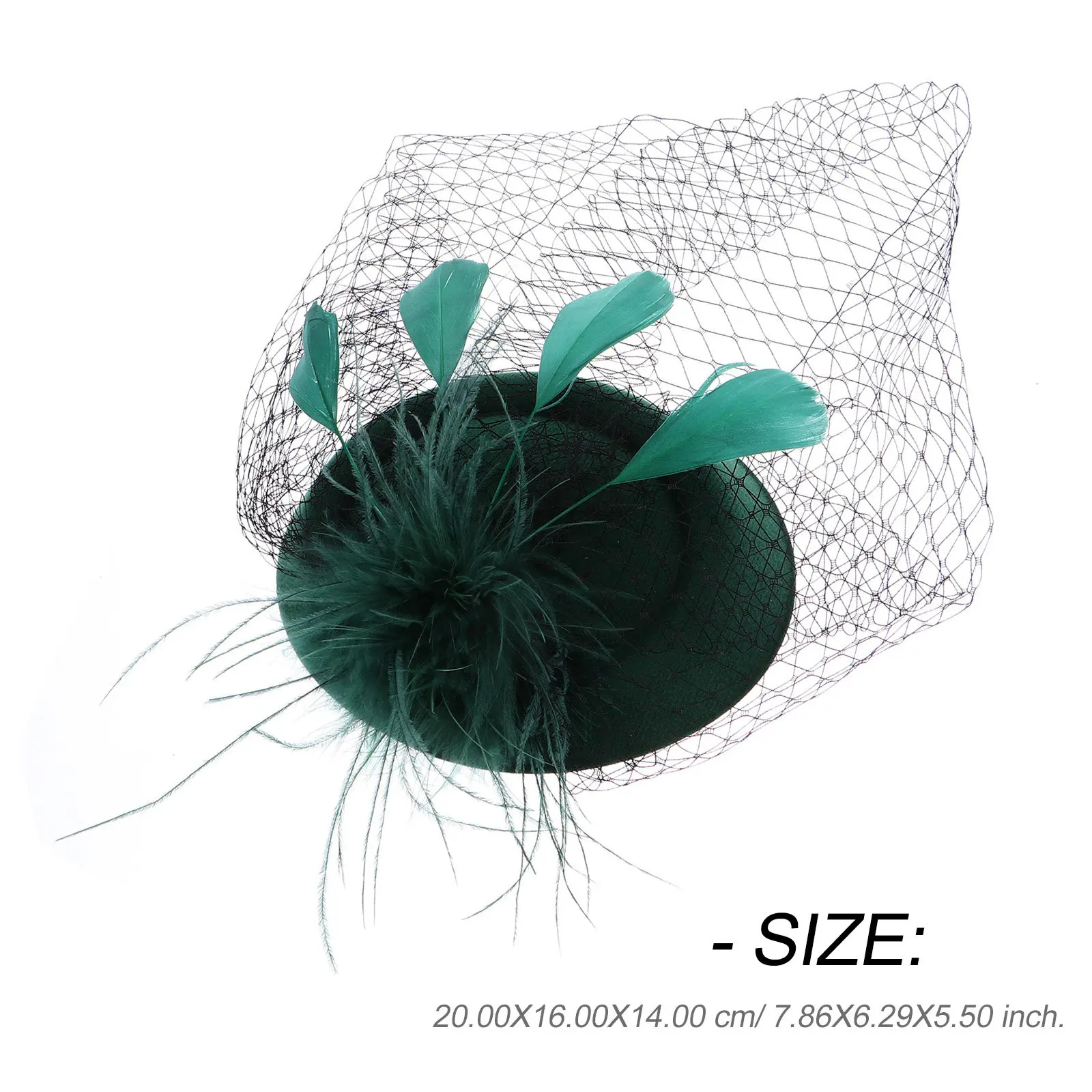 

1Pcs Stylish Pillbox Headband Veil Vintage 20S Cocktail Tea Party Fascinators Wedding Party Headdress Hair Hoop