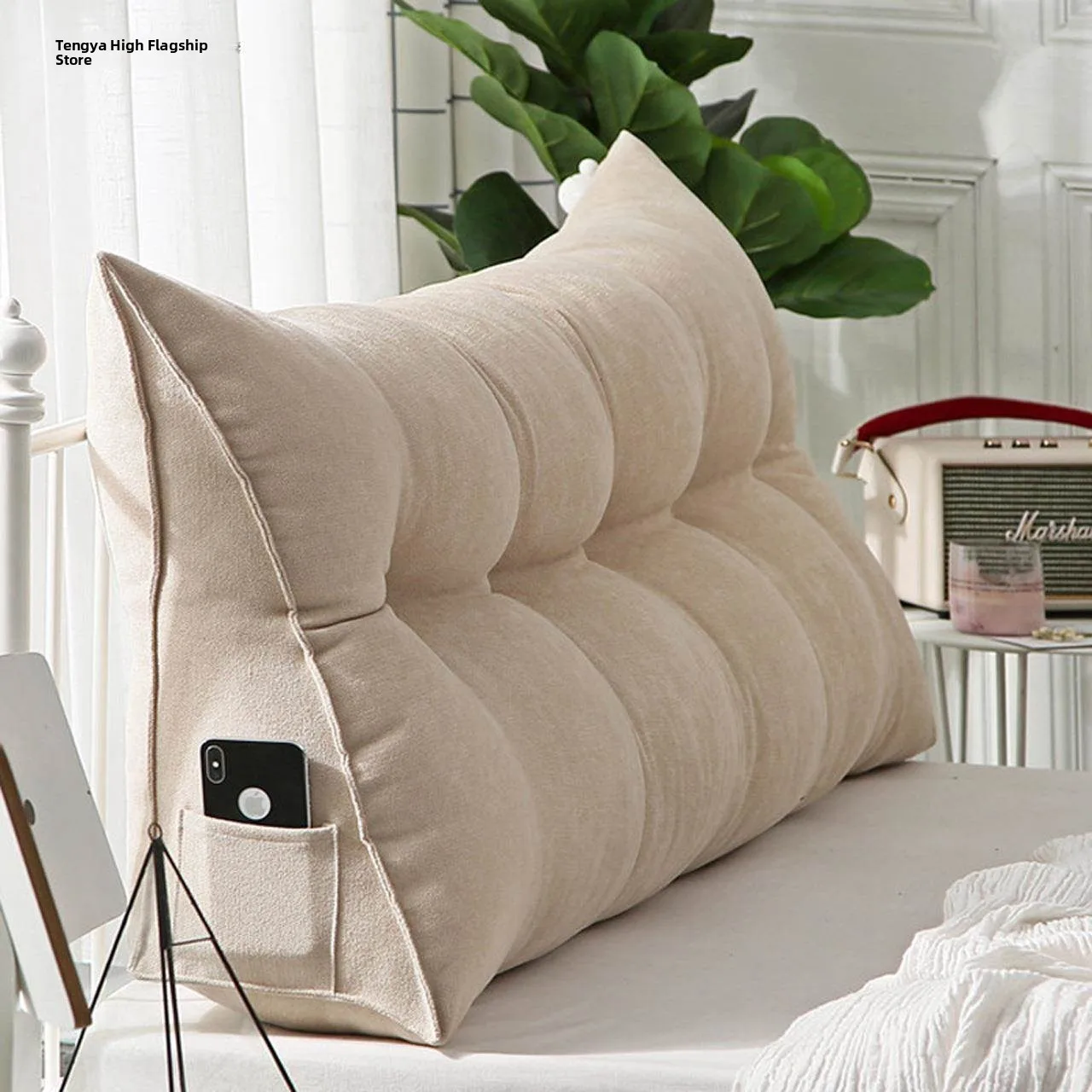 وسادة رأس سرير مثلثة، وسادة مسند الظهر، أريكة مزدوجة، مسند ظهر كبير، وسادة تاتامي، وسادة دعم الظهر، وسادة على شكل حرف U