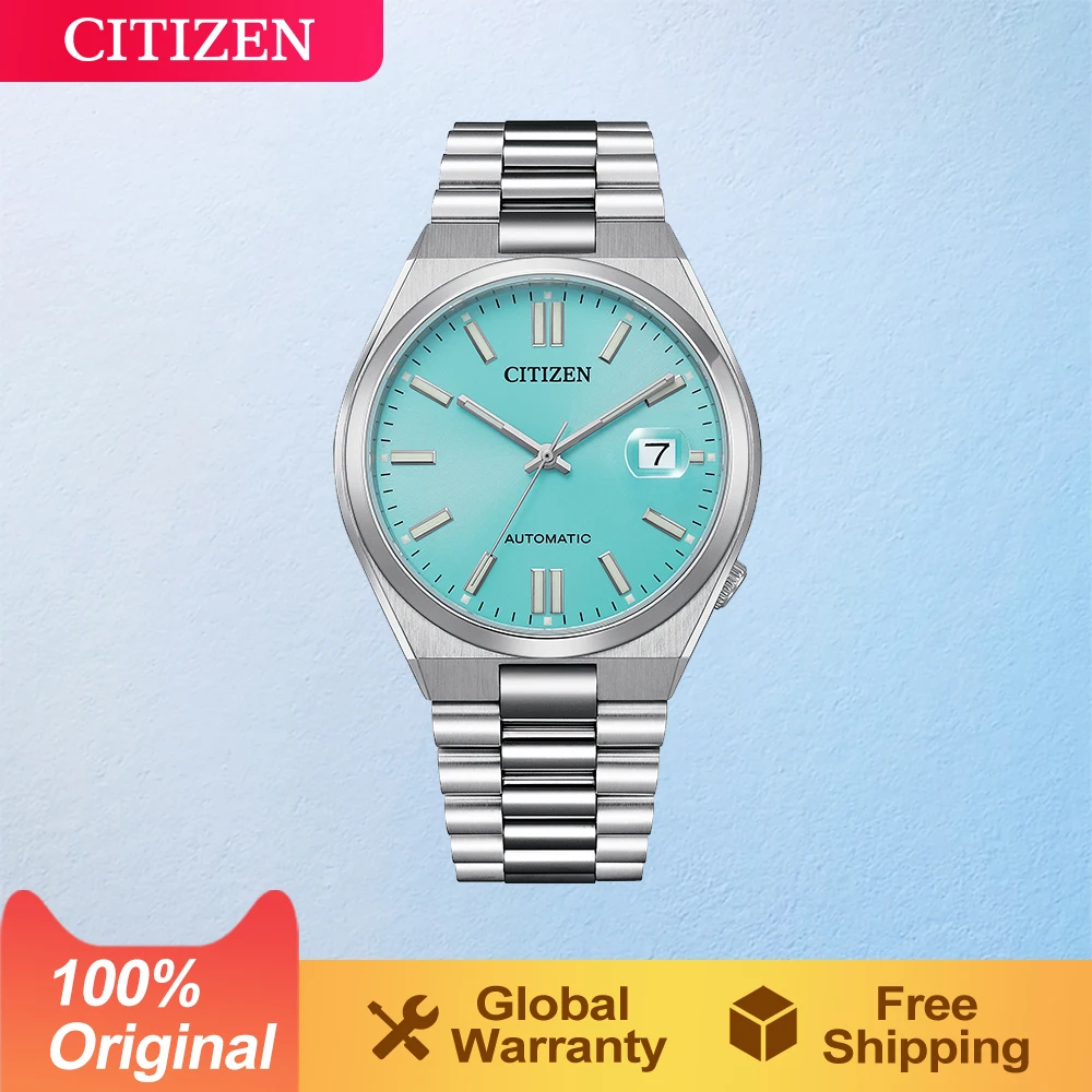 CITIZEN Original  Japan  Automatic Mechanical Watch Men Strap Casual Business Sapphire glass  50m waterproof Watches For Men