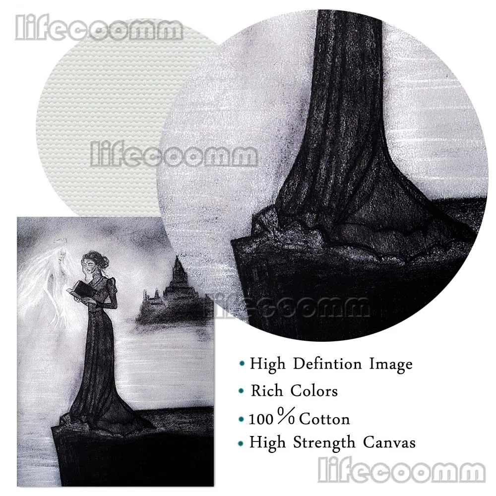 أيرلندا الشمالية السحر التوضيح والساحرة الوثنية رسم الرسم الرسم على لوحات القماش الجدارية الحرب والموت السحر الجنية ملصق #5