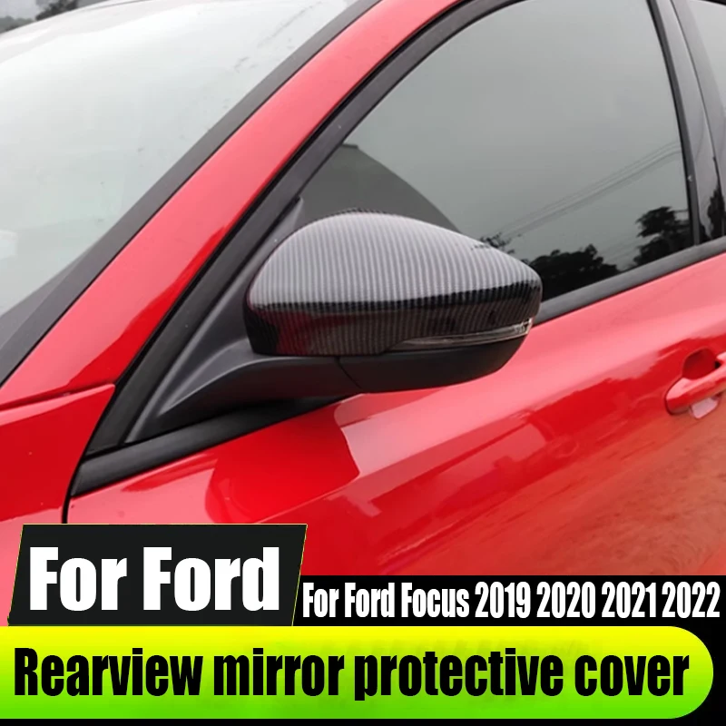 For Ford Focus 2019 2020 2021 2022 rearview mirror protective cover car exterior decoration products ABS material