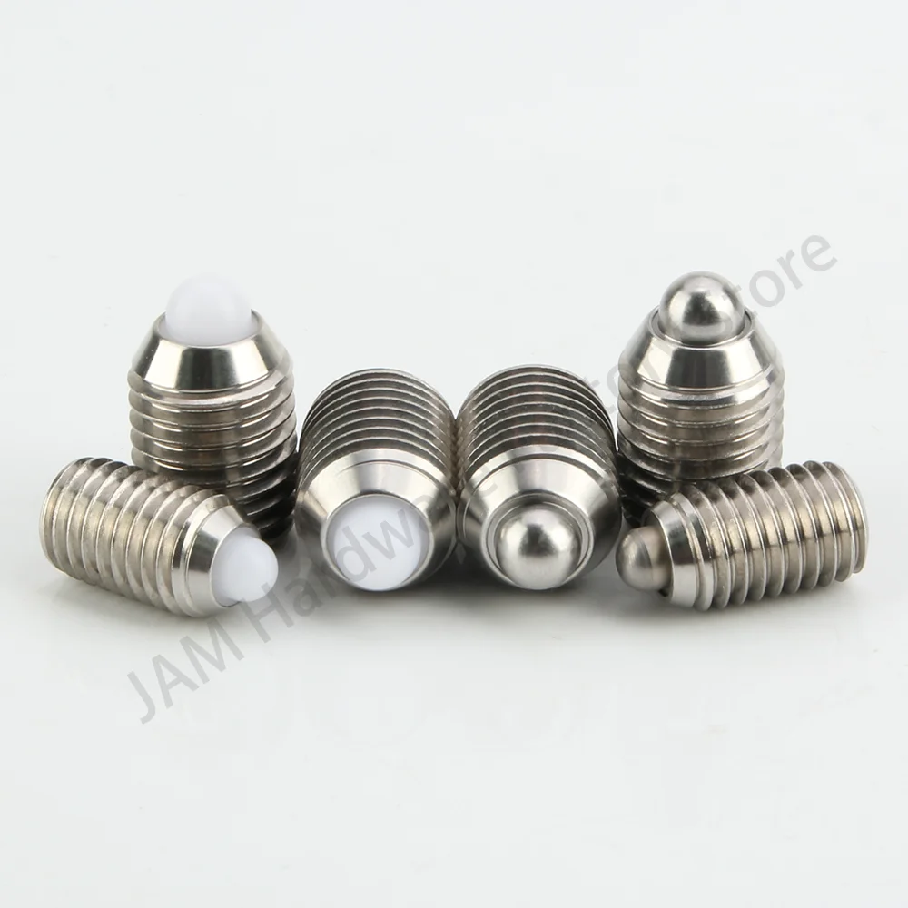 MJ514 Short Stroke Spring Plungers With Loosening Prevention Treatment Hex Socket Spring Locating Pins Except M3 and M4