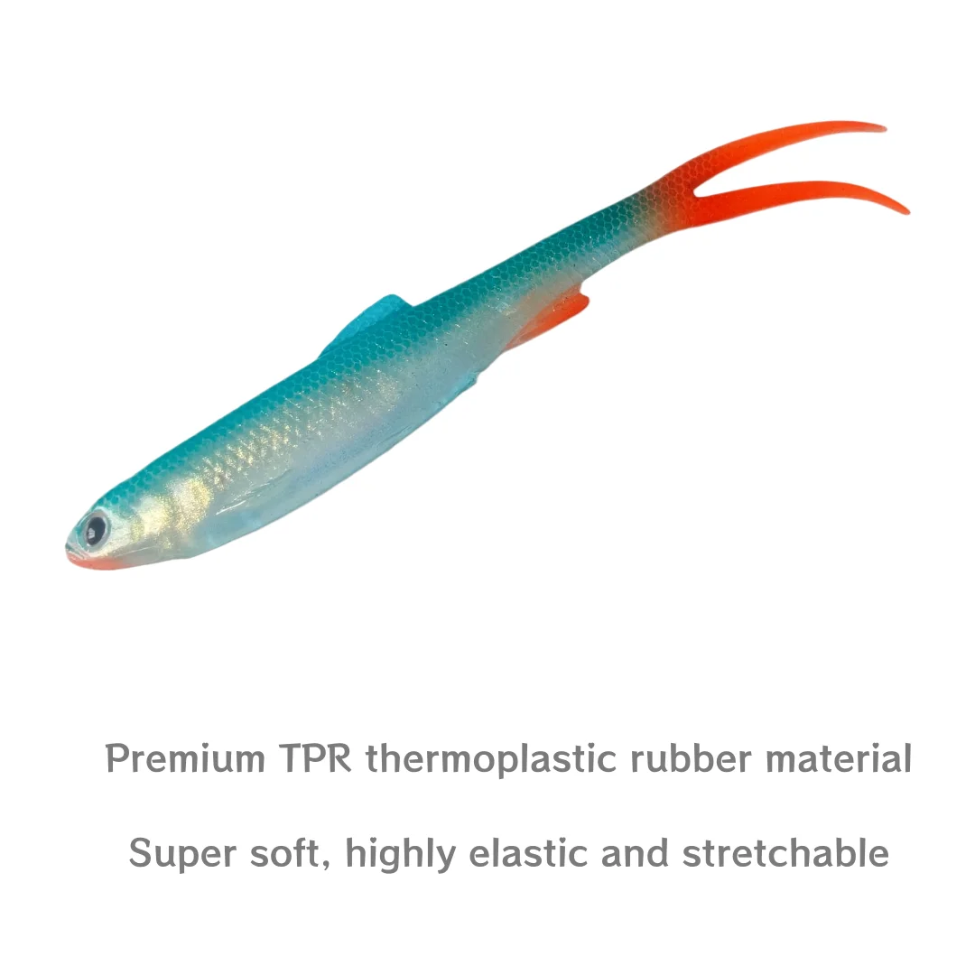Swolfy Real Shad 140mm 11g – Vinilo flexible TPR para lubina - imagen 5