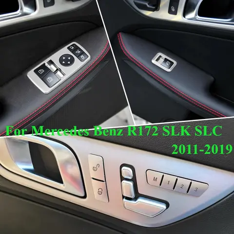 메르세데스-벤츠 2011-2019 R172 SLK200 SLC300 260 수정 도어 혼, 창 버튼 패널 트림 스트립에 사용됩니다.