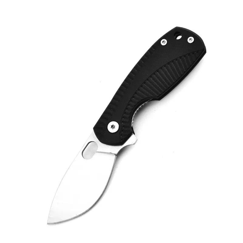 Outdoor mini folding knife high hardness camping knife G10 folding knife multi-purpose portable portable fruit knife