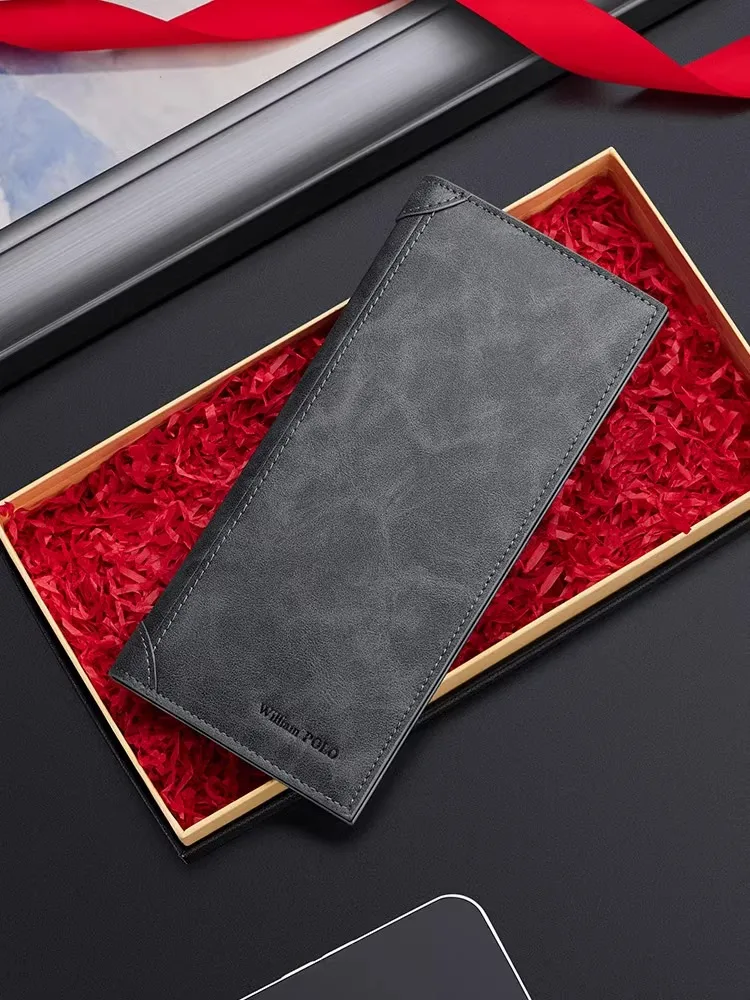 ultra-thin-long-men's-wallet-multi-card-holder-simple-stylish-paul-brand-williampolo-synthetic-leather-vertical-shape-summer