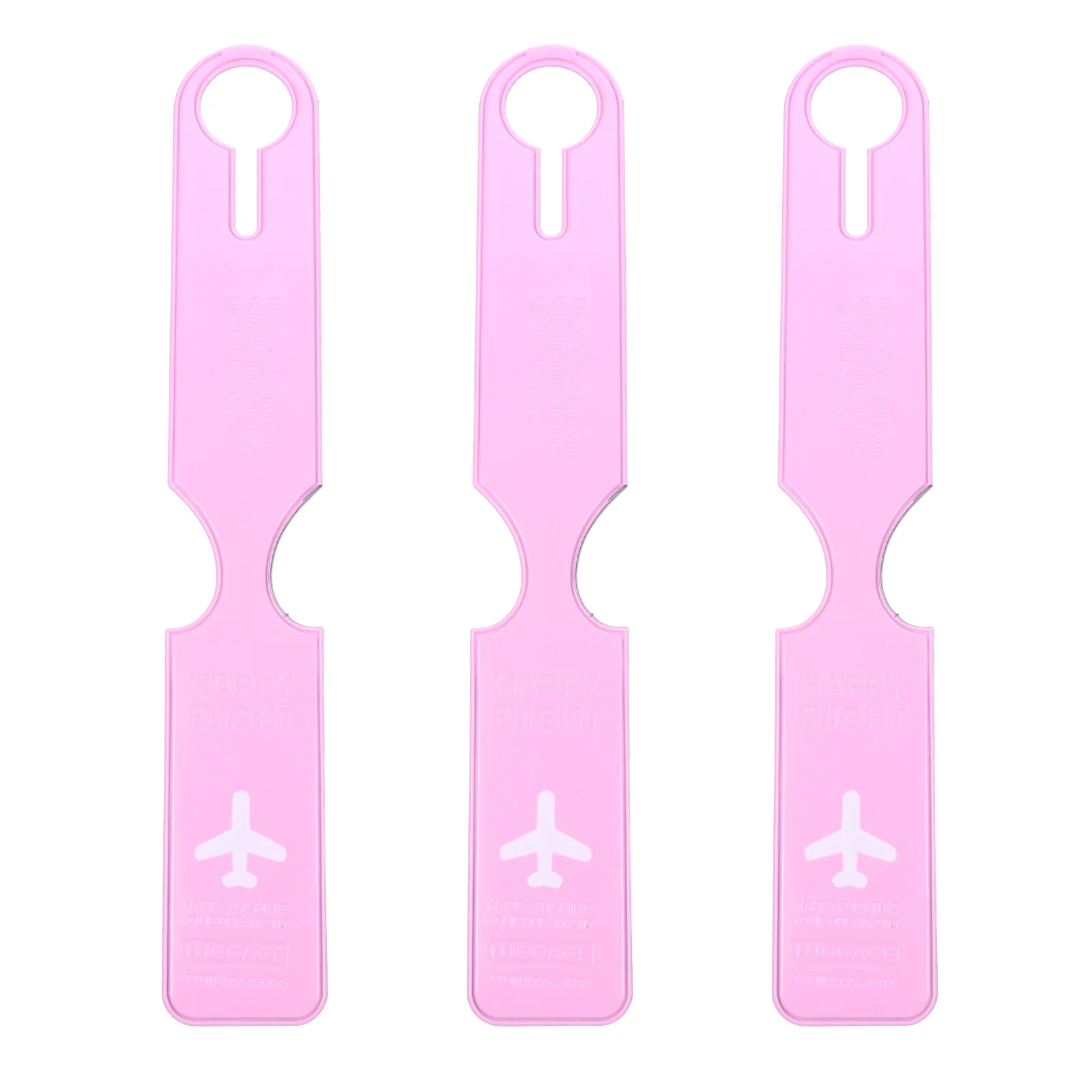 

3pcs Luggage PVC ID Label Baggage Identify Travel Suitcase Name Pendant Travel Luggage Tag Durable Clasp Lightweight Storage