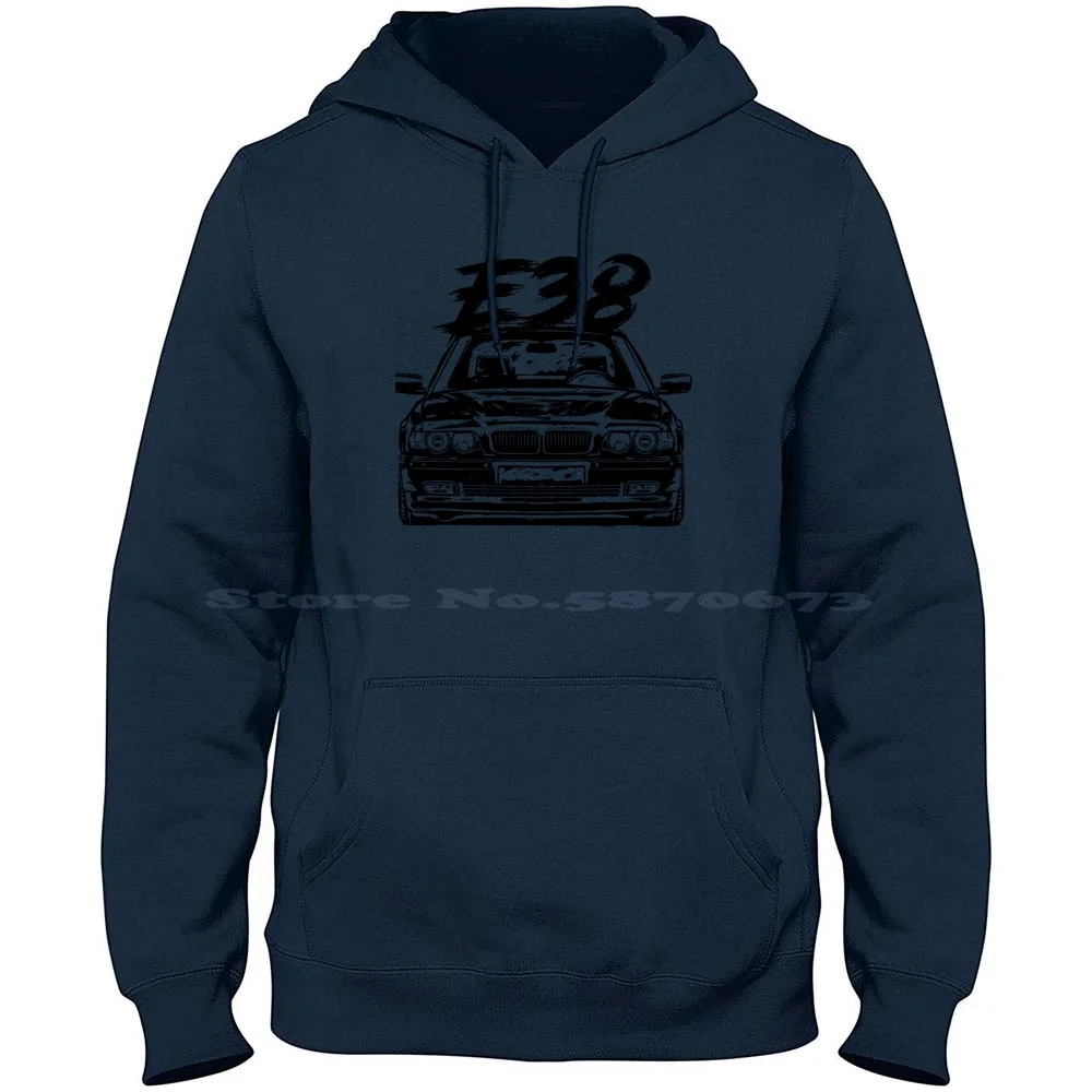 E38 & Quot ; Dirty Style & Quot ; 100% Cotton Hoodie E38 Enthusiast E38 Lover E38 Tuning Bavarian Engine Works M7 Bimmer