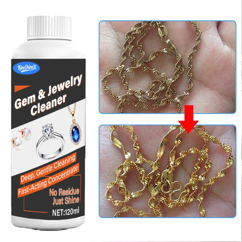 2026 NEW Jewellery Cleaning Solution Fluid for Ultrasonic Machine Cleaner Use Liquid To Clean Gold Silver Watches Diamonds,120ml