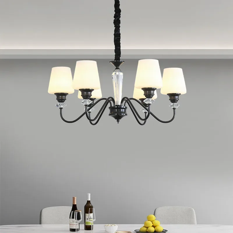 

FAIRY American Village Brass Chandelier LED Retro Creativity Living Room Restaurant Bedroom Study Villa Hotel Cafe Pendant Lamp