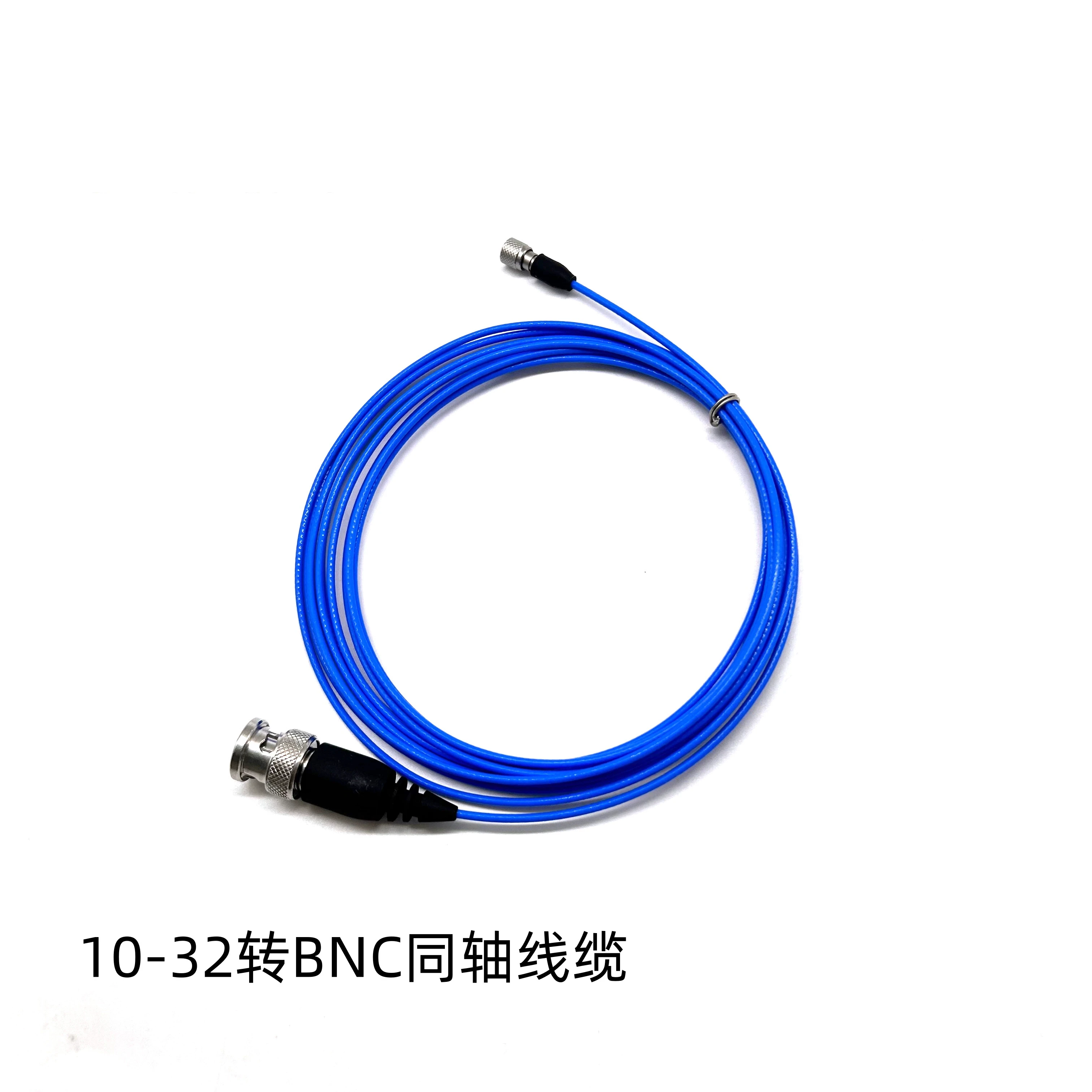 10-32 turns BNC coaxial cable IEPE sensor connection line, high-temperature vibration acceleration test line