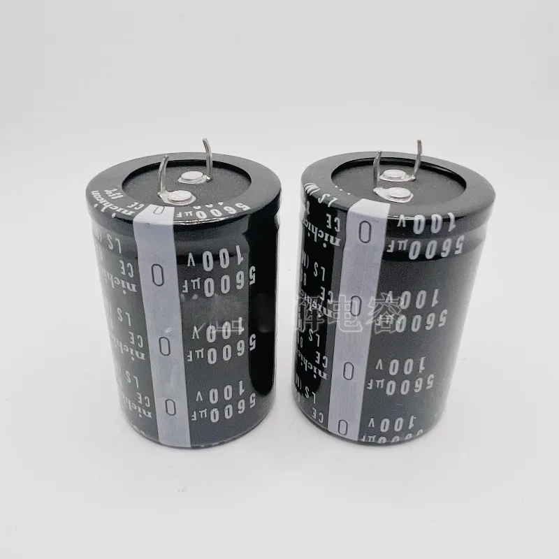 2Pcs/Lot Nichicon Audio Filter Capacitor 100V5600UF 30x50mm 30x60mm 35x40/45/50/60 Snap-in Electrolytic Capacitors