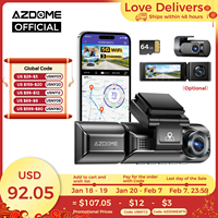 Upgrade AZDOME M550 Pro Car DVR Dash Cam 4K 5.8Ghz WiFi 2/3 Cameras Front/Cabin/Rear Cam GPS Night Vision Parking Monitor داش كا