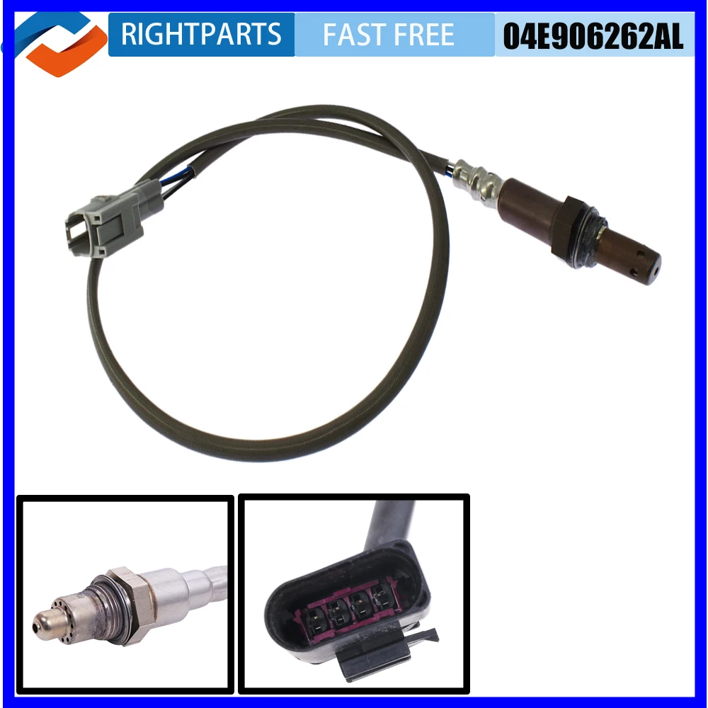 RIGHTPARTS 04E906262AL 0258030088 Car Oxygen Sensor For VW Skoda Volkswagen Polo AUDI Automotive Air Fuel Ratio Lambda O2 Sensor