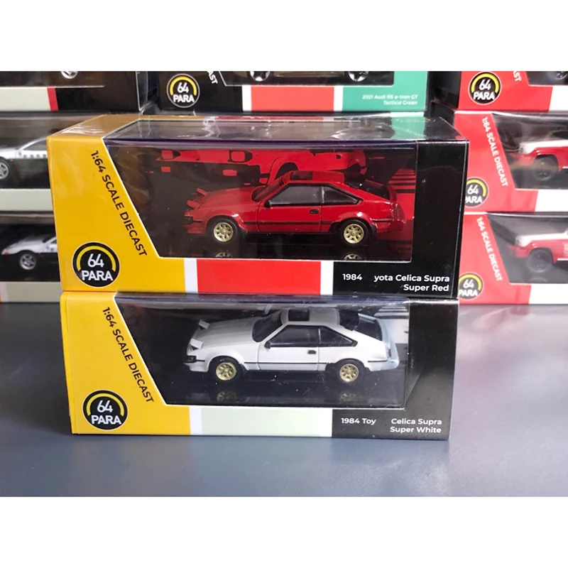 

PARA литой под давлением масштаб 1:64 1984 Celica Supra, модель автомобиля из сплава для взрослых, коллекционные сувениры, подарки, статические готовые украшения, дисплей