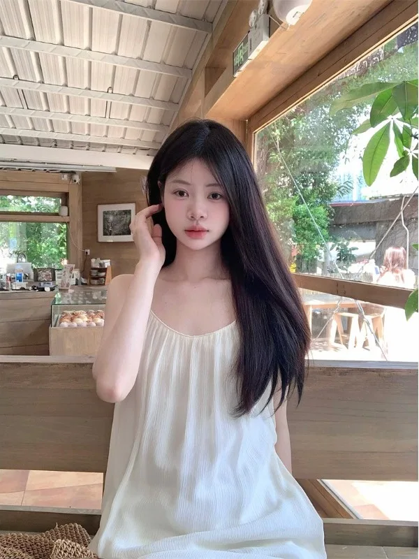 Gonna Estiva Casual Larga Stile Fatato per Donna, Abbigliamento da Spiaggia, Leggera e Traspirante in Poliestere