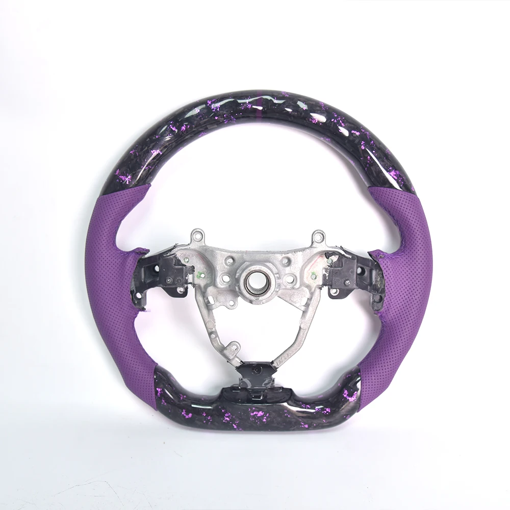 Suitable for Lexus 2011 IS 250C Modified Forged Carbon Fiber Steering Wheel Assembly Suede Perforated Leather Customized Upgrade