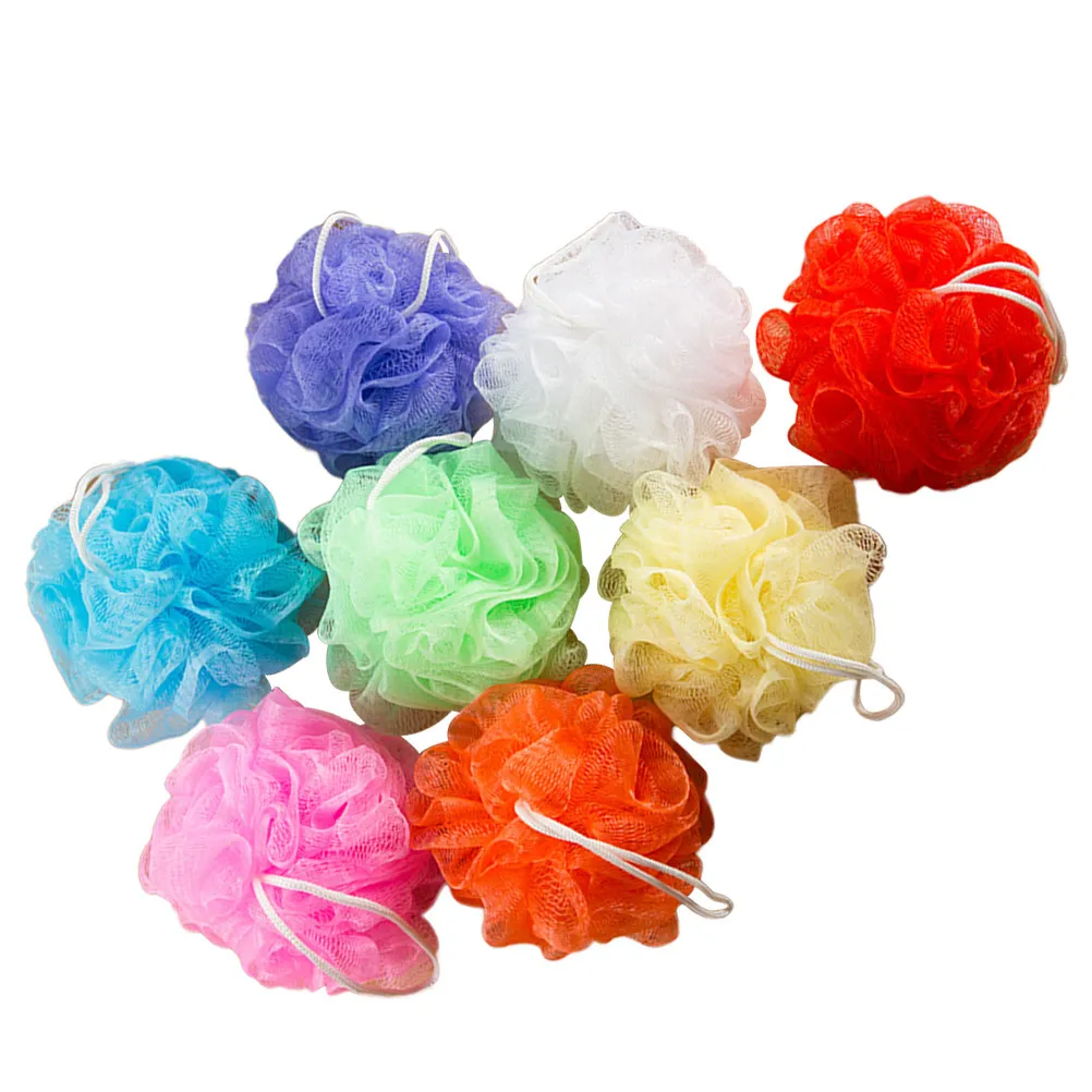 16 pcs Shower Bath Scrubber Exfoliating Body Skin Back Brush Halloween Christmas New Year Bath Mesh Bath Sponge Nets