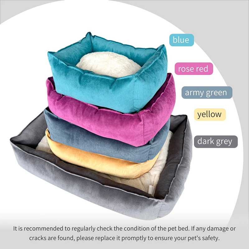 

Orthopedic Dog Bed Medium Size Dogs Durable Egg Crate Foam Sofa Pet Bed with Washable Removable Cover Waterproof Lining Dog Bed