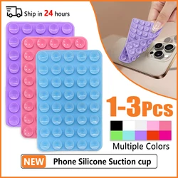 Double Sided Silicone Suction Cup For Mobile Phone Adhesive Silicone Rubber Sucker Pad Detachable Hands-Free Wall Stand