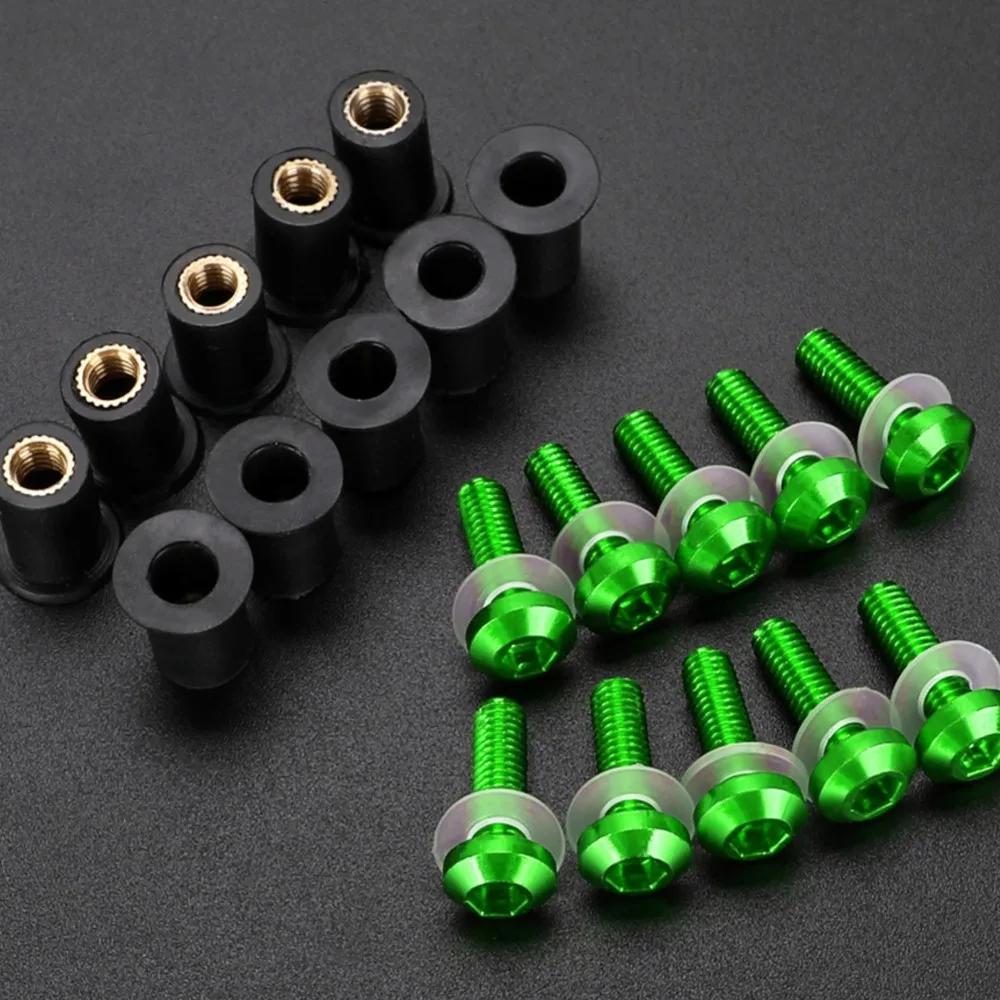 

FOR Kawasaki VULCAN 900 1400GTR Concours 14 / ABS Vulcan1500 NINJA 1100SX SE Z650RS Windscreen Fairing Windshield 5mm Bolt Screw