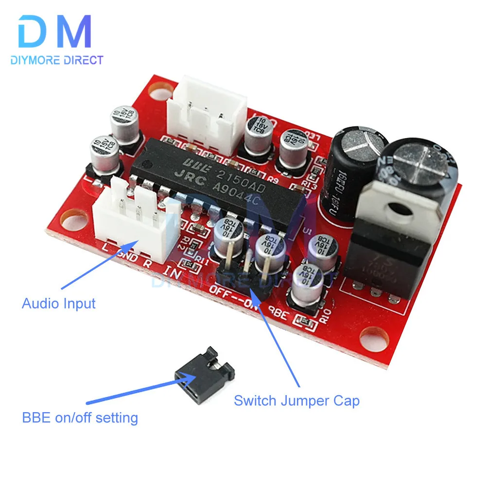 NJM2150 BBE Tone preamplificatore Board segnale anteriore effetto sonoro Exciter migliora la chiarezza dei bassi alti e bassi JRC2150 Bass Amp