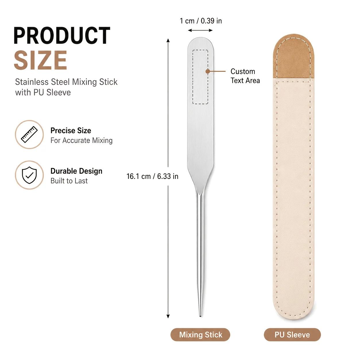 Imagen 4: Espátula de Acero Inoxidable Personalizada con Texto, Raspador de Maquillaje, Cuchara para Base Líquida, Herramientas de Maquillaje, Palito para Mezclar Colores de Belleza y Arte de Uñas