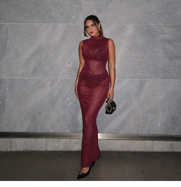 Figurbetonte Kleider Lila Frau Gothic Punk Rock Dunkel Einzigartig Rosa Geschnallt Asymmetrisch Wochenendärmel Leder Quadratischer Ausschnitt Nieten