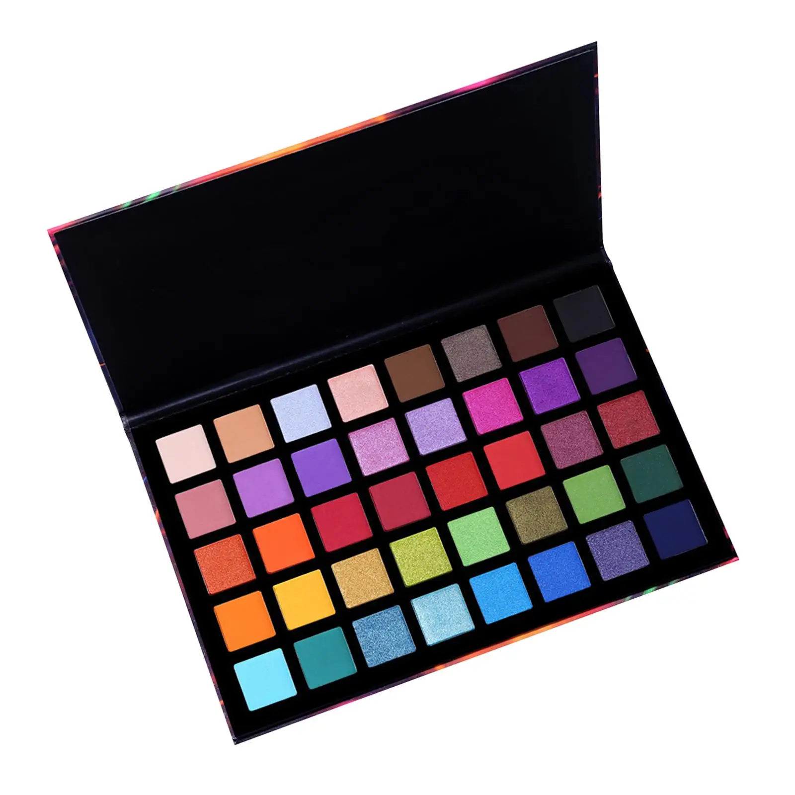 Paleta de sombras de ojos Cosméticos Textura suave Sombras de ojos mezclables Metálico Exótico