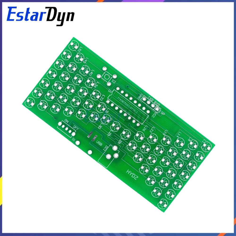 5V Hourglass DIY Soldering Kit with LEDs for Adults - Double Layer PCB Board 84x40mm STEM Electronics Project